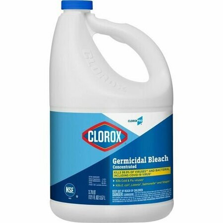 CLOROX CO Bleach, Germicidal, Concentrated, 121 oz, Clear CLO30966